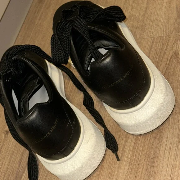 Alexander McQueen Black and White Sneakers Size 38 1/2